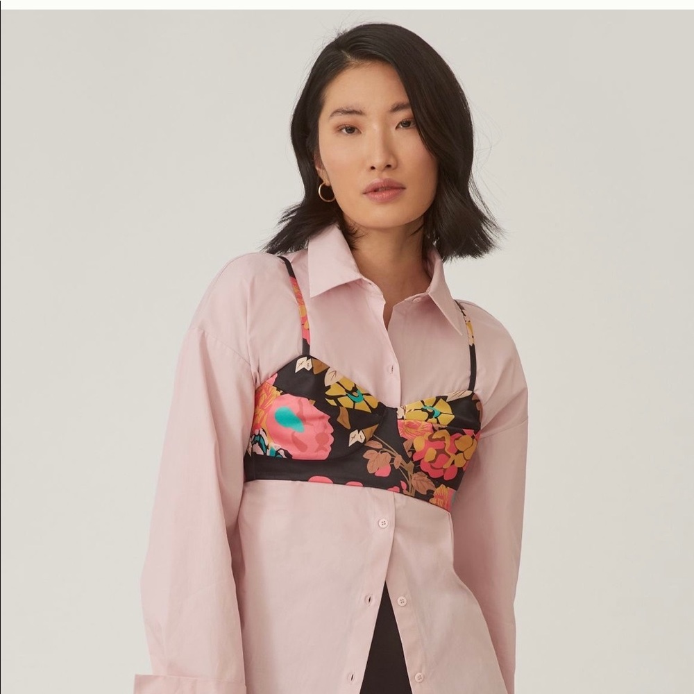 Anthropology button down bralette